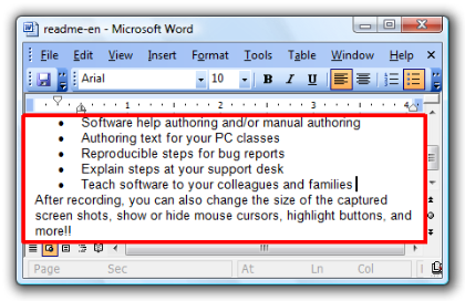 Click  [Microsoft Word Document].